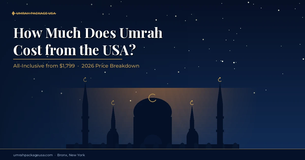 Umrah package cost breakdown from the USA — planning and pricing